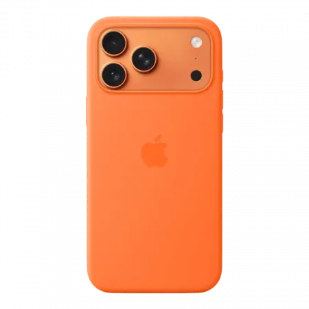 Чохол Apple Silicone Case with Magsafe для iPhone 17 Pro Max (Orange)
