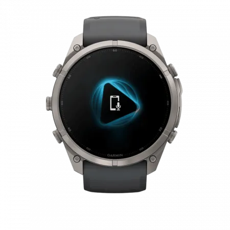 Смарт-годинник Garmin Fenix 9 Pro - inReach, 51мм Titanium з Graphite/Black темно-сірим/чорним силіконовим ремінцем