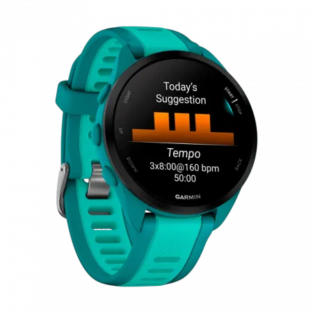 Смарт-годинник Garmin Forerunner 165 Music Turquoise/Aqua бірюзовий