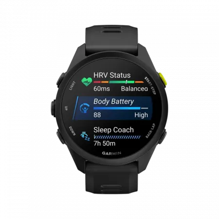 Смарт-годинник Garmin Forerunner 70 Black з чорним ремінцем