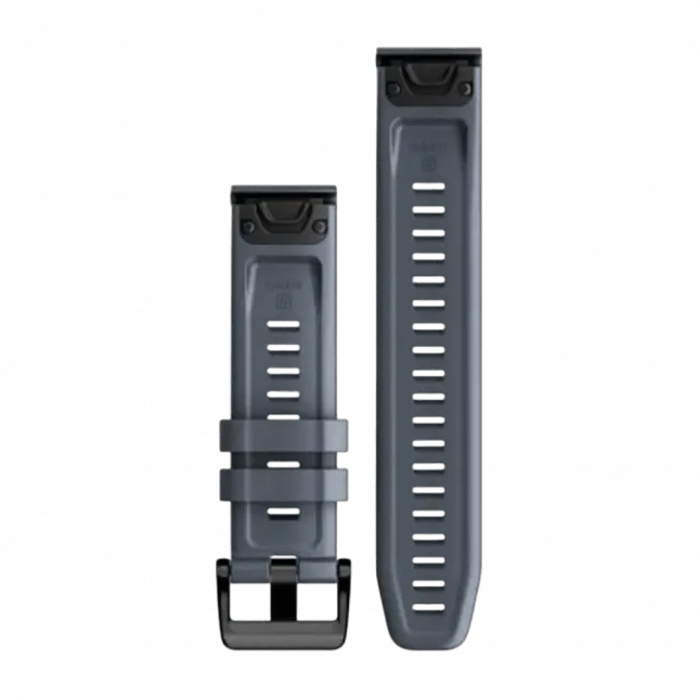 Ремінець QuickFit 22 мм, Granite Blue синьо-сірий силіконовий