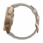 Смарт-годинник Garmin Fenix 9 Pro - inReach, 43мм Autumn Gold Titanium з Bone бежевим шкіряним ремінцем