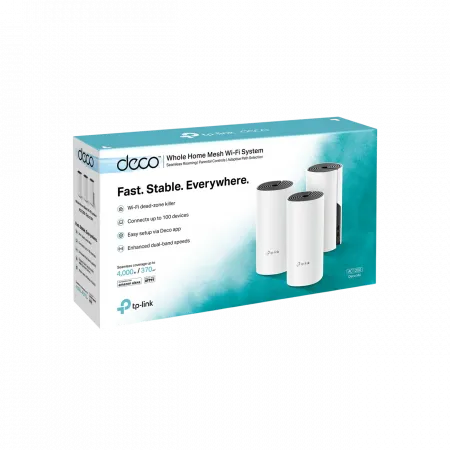Система WiFi-Mesh TP-LINK Deco M4 AC1200, 2xGE LAN/WAN, 3мод