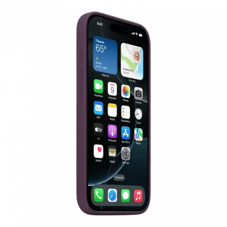 Чохол Apple Silicone Case with Magsafe для iPhone 16 Pro (Plum)
