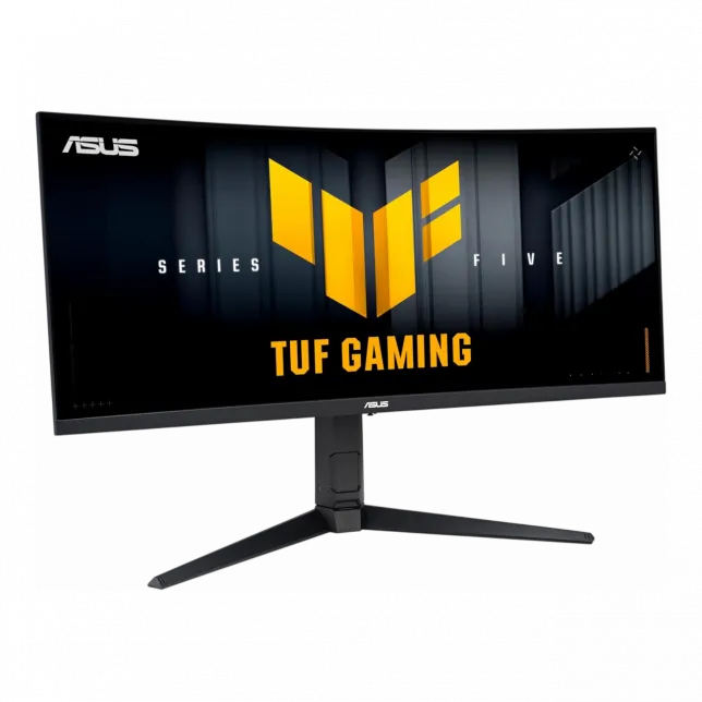 Монітор Asus 34" TUF Gaming VG34WQML5A 2xHDMI, 2xDP, 3xUSB, MM, VA, 3440x1440, 21:9, 250Hz, 0.5ms, sRGB 130%, CURVED, FreeSync, HAS, HDR400