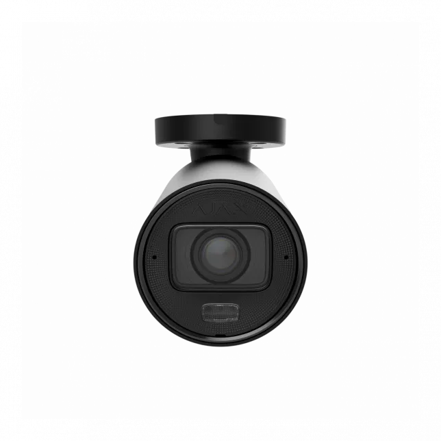 IP-камера дротова Ajax BulletCam HLVF 8 MP Black, 2.8–12 мм, PoE, True WDR, IP67, ІЧ 60 м, LED 40 м, аудіо, кут огляду 31° до 111°, вулична, чорна, 126278.217.BL1