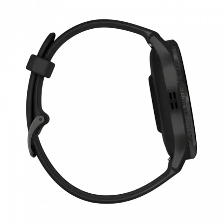 Смарт-годинник Garmin Venu 3 Slate stainless steel bezel з чорним корпусом та силіконовим ремінцем