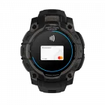 Смарт-годинник Garmin Instinct 3 45 мм, AMOLED Black чорний з Black чорним силіконовим ремінцем