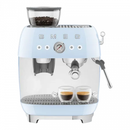 Кавомашина еспресо з кавомолкою Smeg (Blue)