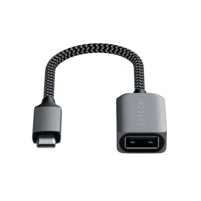 Перехідник Satechi USB-C to USB 3.0 Adapter Cable Space Gray