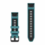 Ремінець QuickFit 20 мм, Turquoise бірюзовий силіконовий (комплект з трьох частин)
