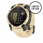 Смарт-годинник Garmin Instinct 3 45 мм, AMOLED Citrine бежевий з Citrine бежевим силіконовим ремінцем