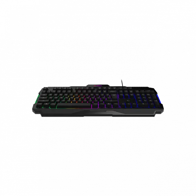 Клавіатура мембранна MSI FORGE GK100 104key, USB-A, EN/UKR/RU, ColorLED, чорний