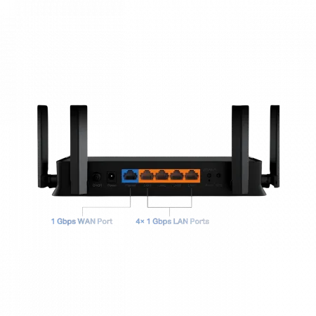 Маршрутизатор TP-LINK Archer BE220 BE3600, 4xGE LAN, 1xGE WAN, MESH