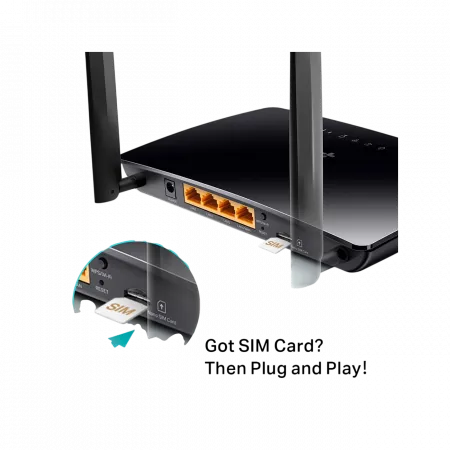 Маршрутизатор TP-LINK Archer MR202 AC750, 4G/LTE, 3xFE LAN, 1xFE LAN/WAN, MESH