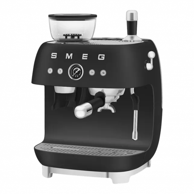 Кавомашина еспресо з кавомолкою Smeg (Matt Black)