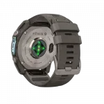 Смарт-годинник Garmin Fenix 9 51мм, Titanium з Pebble Gray темно-сірим силіконовим ремінцем