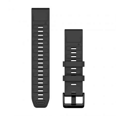 Ремінець QuickFit 22 мм, Graphite темно-сірий силіконовий