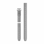Ремінець QuickFit 22 мм, Powder Grey сірий силіконовий (комплект з трьох частин)