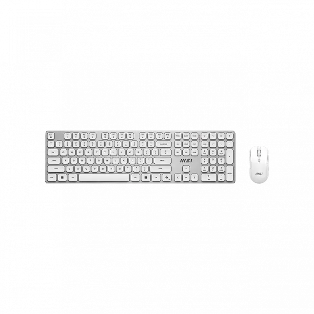 Комплект клавіатура та миша MSI FORGE K210 W COMBO WHITE UA, Wireless
