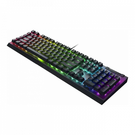 Клавіатура механічна Razer BlackWidow V4 X, 110key, Yellow Switch, USB-A, EN/RU, RGB, чорний