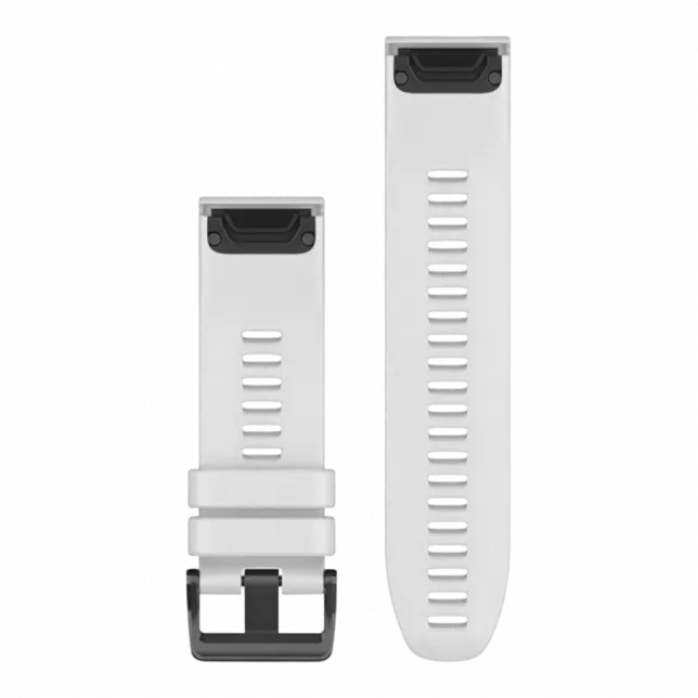Ремінець QuickFit 26 мм, White білий силіконовий (комплект з трьох частин)