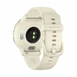 Смарт-годинник Garmin Vivoactive 6 Lunar Gold з Bone білим силіконовим ремінцем