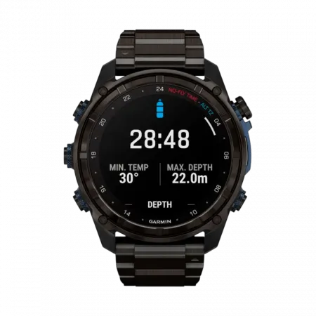 Смарт-годинник Garmin Descent Mk3i 51 мм Carbon Grey DLC Titanium з DLC Titanium титановим браслетом