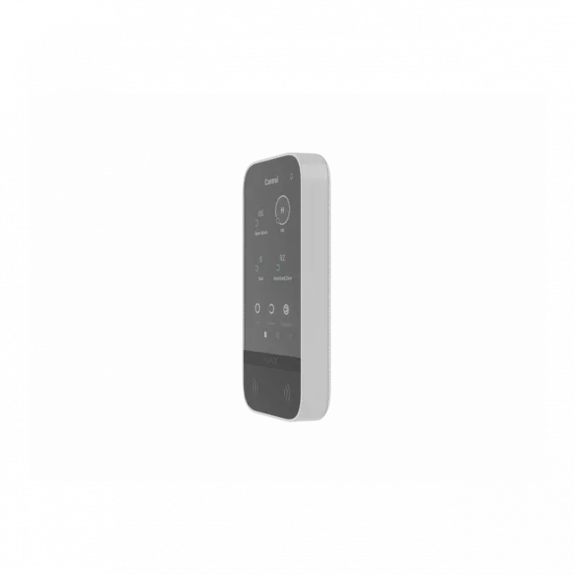 Клавіатура з сенсорним дисплеєм Ajax KeyPad TouchScreen, jeweller, бездротовий, білий