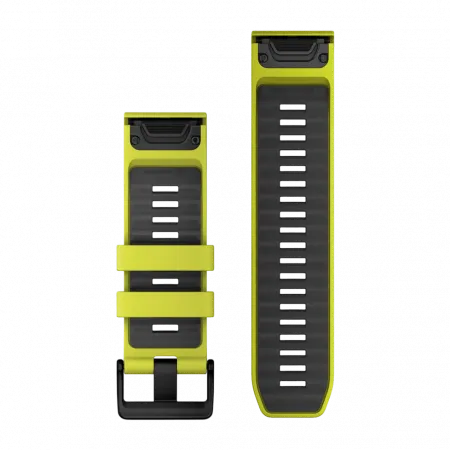 Ремінець QuickFit 26 мм, Amp Yellow/Graphite жовтий силіконовий