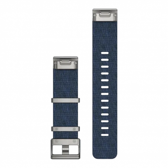 Ремінець QuickFit 22 мм, Indigo синій жакардовий нейлоновий