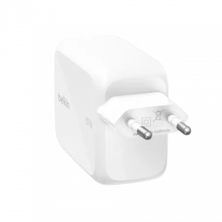Зарядний пристрій Belkin 67W USB-C PD PPS + вбудований кабель USB-C White