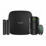 Комплект охоронної сигналізації Ajax StarterKit 2, hub2, motionprotect, doorprotect, spacecontrol, jeweller, бездротовий, чорний