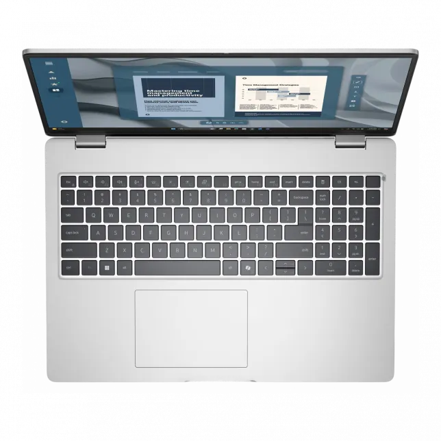 Ноутбук Dell Pro 16 16" FHD+ IPS AG, Intel U7-255U, 32GB, F1TB, UMA, Lin, сріблястий, US клавіатура