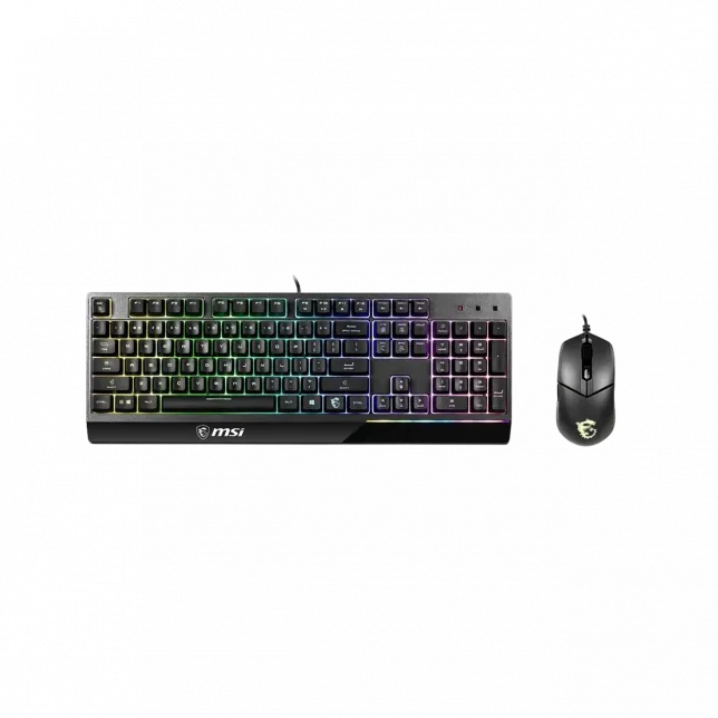 Комплект клавіатура та миша MSI Vigor GK30 COMBO UA USB, EN/UKR/RU, RGB, чорний