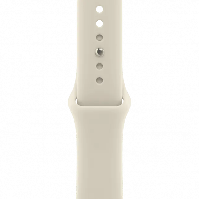 Apple Watch Series 12 GPS 46mm Light Gold Aluminum Case with Sand Sport Band S/M (MJEN4)