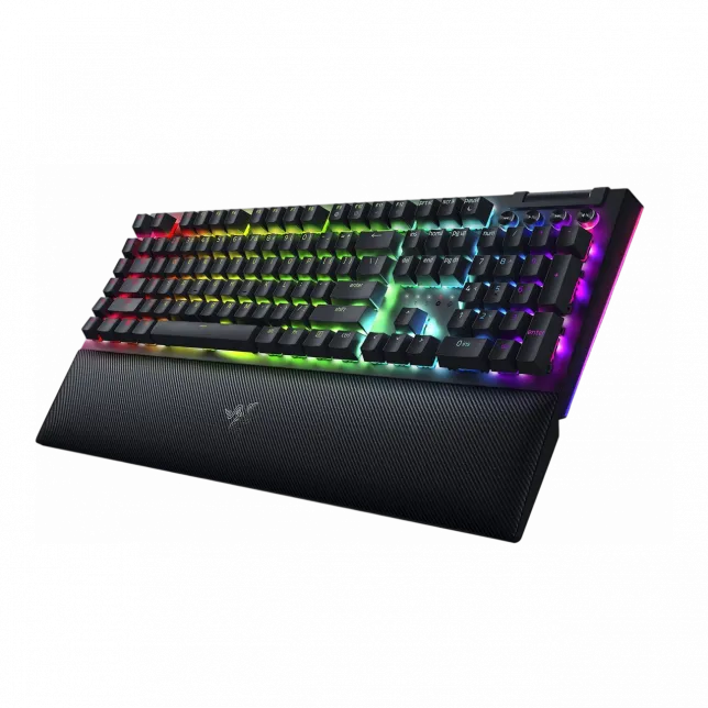 Клавіатура механічна Razer BlackWidow V4, 114key, Yellow Switch, USB-A, EN/RU, RGB, чорний