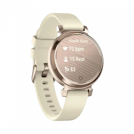 Смарт-годинник Garmin Lily 2 Sport Cream Gold з Coconut світло-бежевим силіконовим ремінцем