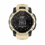 Смарт-годинник Garmin Instinct 3 45 мм, AMOLED Citrine бежевий з Citrine бежевим силіконовим ремінцем