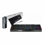 Клавіатура мембранна MSI Vigor GK20 UA 104key, USB-A, EN/UKR/RU, ColorLED, чорний
