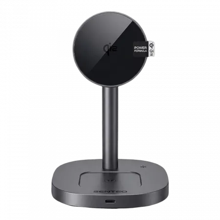 Зарядний пристрій бездротовий Senteo D2 Navi Stand 3in1 45W Black
