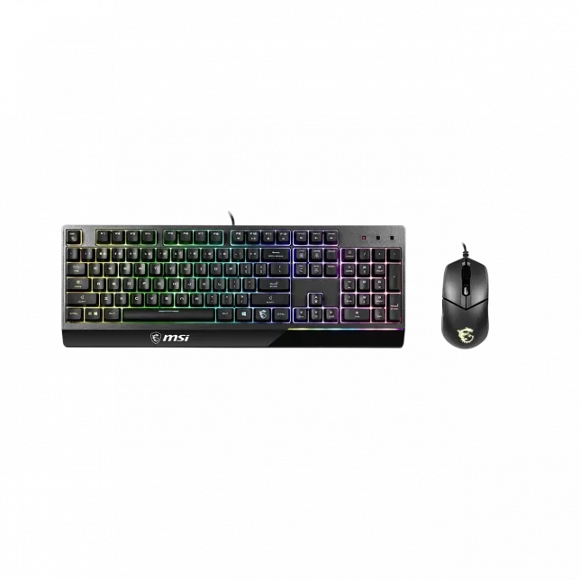 Комплект клавіатура та миша MSI Vigor GK30 COMBO UA USB, EN/UKR/RU, RGB, чорний