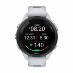 Смарт-годинник Garmin Forerunner 265S з Whitestone корпусом та Whitestone/Neo Tropic білим силіконовим ремінцем