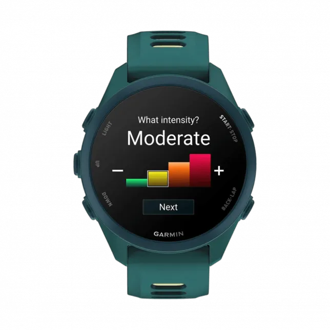 Смарт-годинник Garmin Forerunner 170 Music Teal Green зелений з Teal Green/Citron Band зеленим/жовтим силіконовим ремінцем