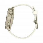 Смарт-годинник Garmin Venu 4 41 мм Lunar Gold з Bone світло-бежевим силіконовим ремінцем