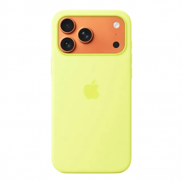 Чохол Apple Silicone Case with Magsafe для iPhone 17 Pro Max (Neon Yellow)