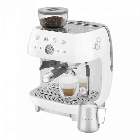 Кавомашина еспресо з кавомолкою Smeg (White)
