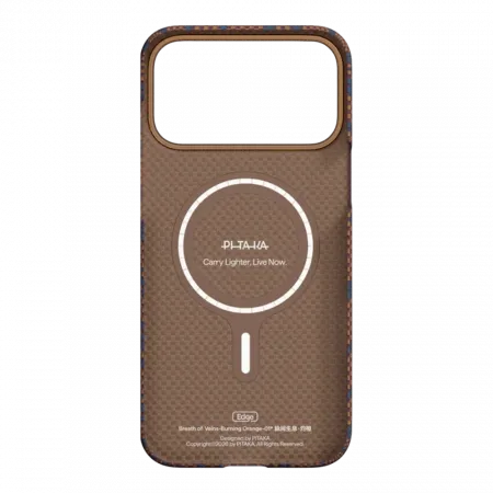 Чохол Pitaka Edge Ultra-Slim Breath of Veins для iPhone 17 Pro Burning Orange