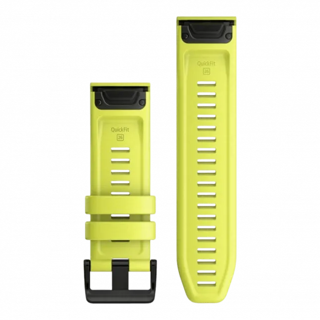 Ремінець QuickFit 26 мм, Amp Yellow жовтий силіконовий