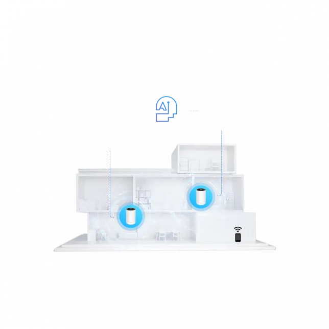Система WiFi-Mesh TP-LINK Deco PX10 AX1500, 3xGE LAN/WAN, 3 мод, Powerline AV1000